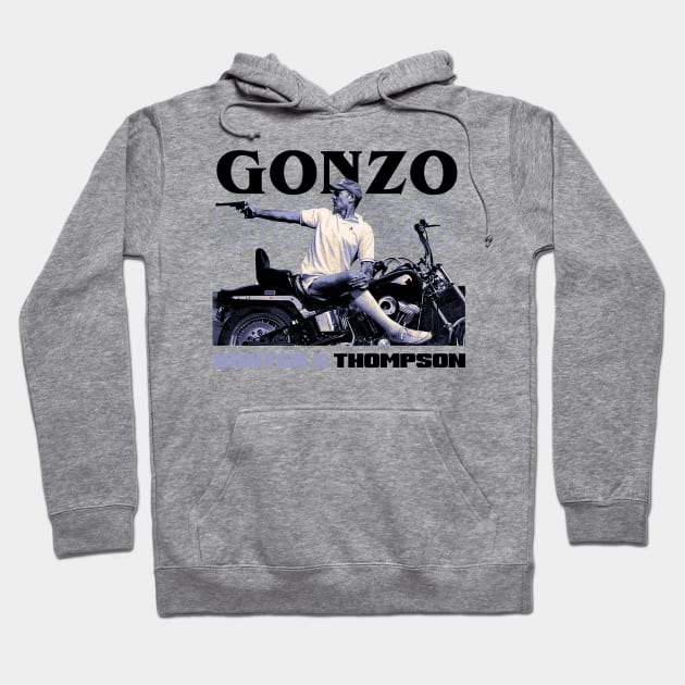 Gonzo Hunter S Tompson Rider Hoodie by Jina Botak